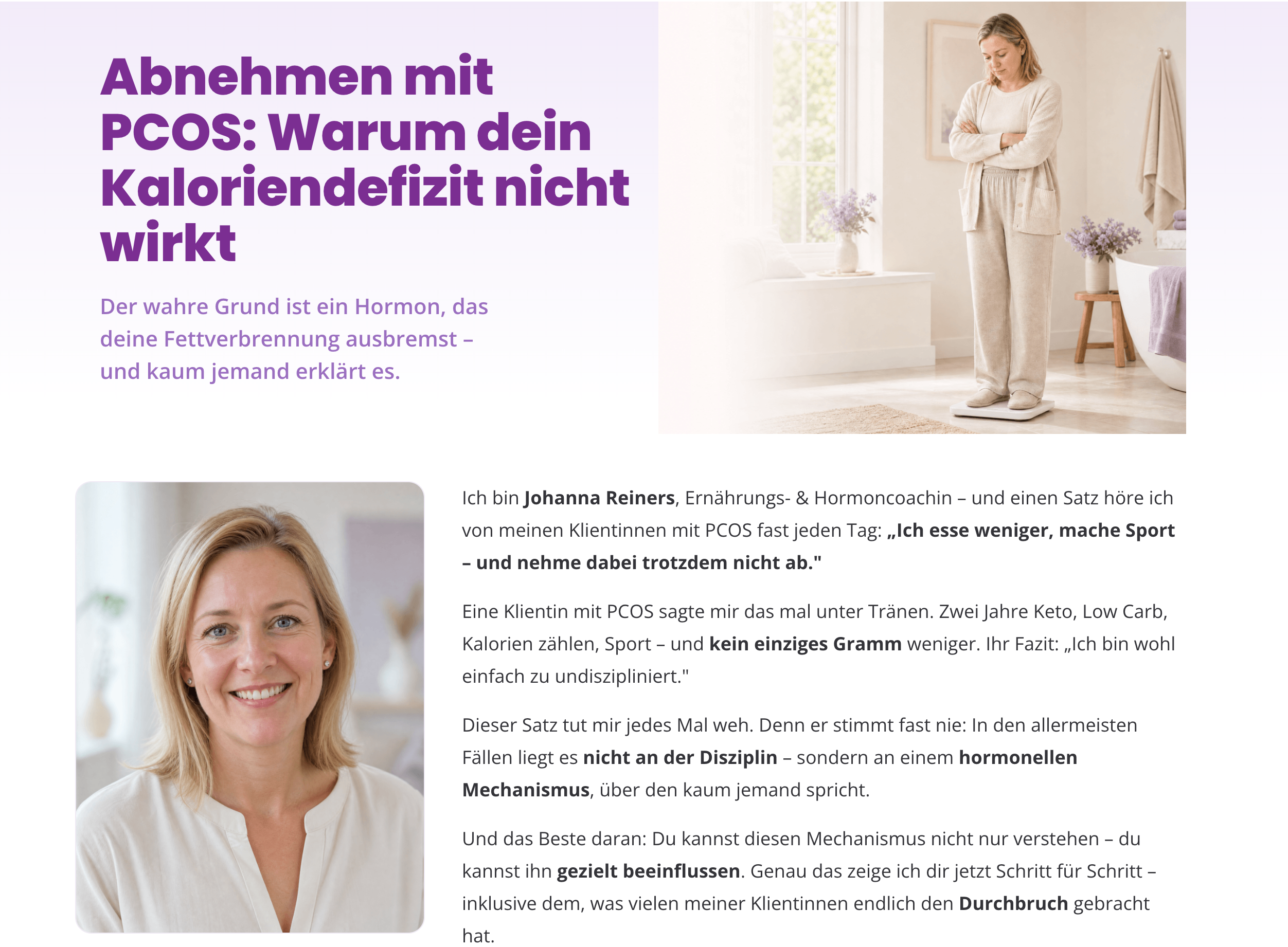 Zyklus Bewusst Advertorial